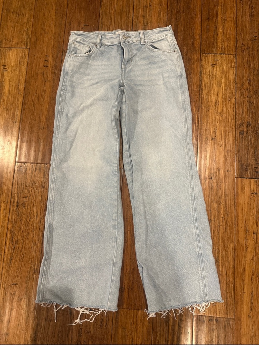 PacSun Light Blue Casey Rise Baggy Wide Leg Jeans